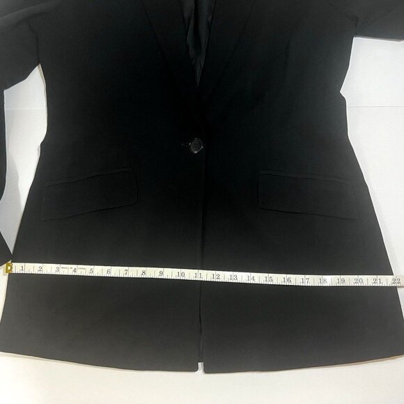 Jones New York Black Blazer Women’s Size 8 One Button Career Jacket USA - Picture 9 of 15